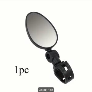 Adjustable Oval Bicycle Handlebar Mirror (Black)