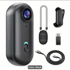 Ultra-Compact Wearable Action Camera - Black