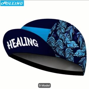Cycling hat blue "Healing"