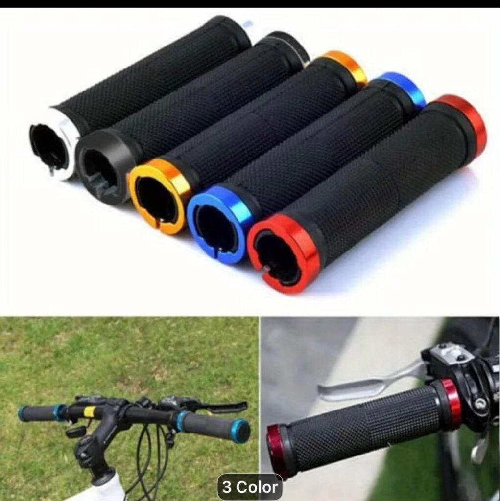 Lock-on bike handlebar grips