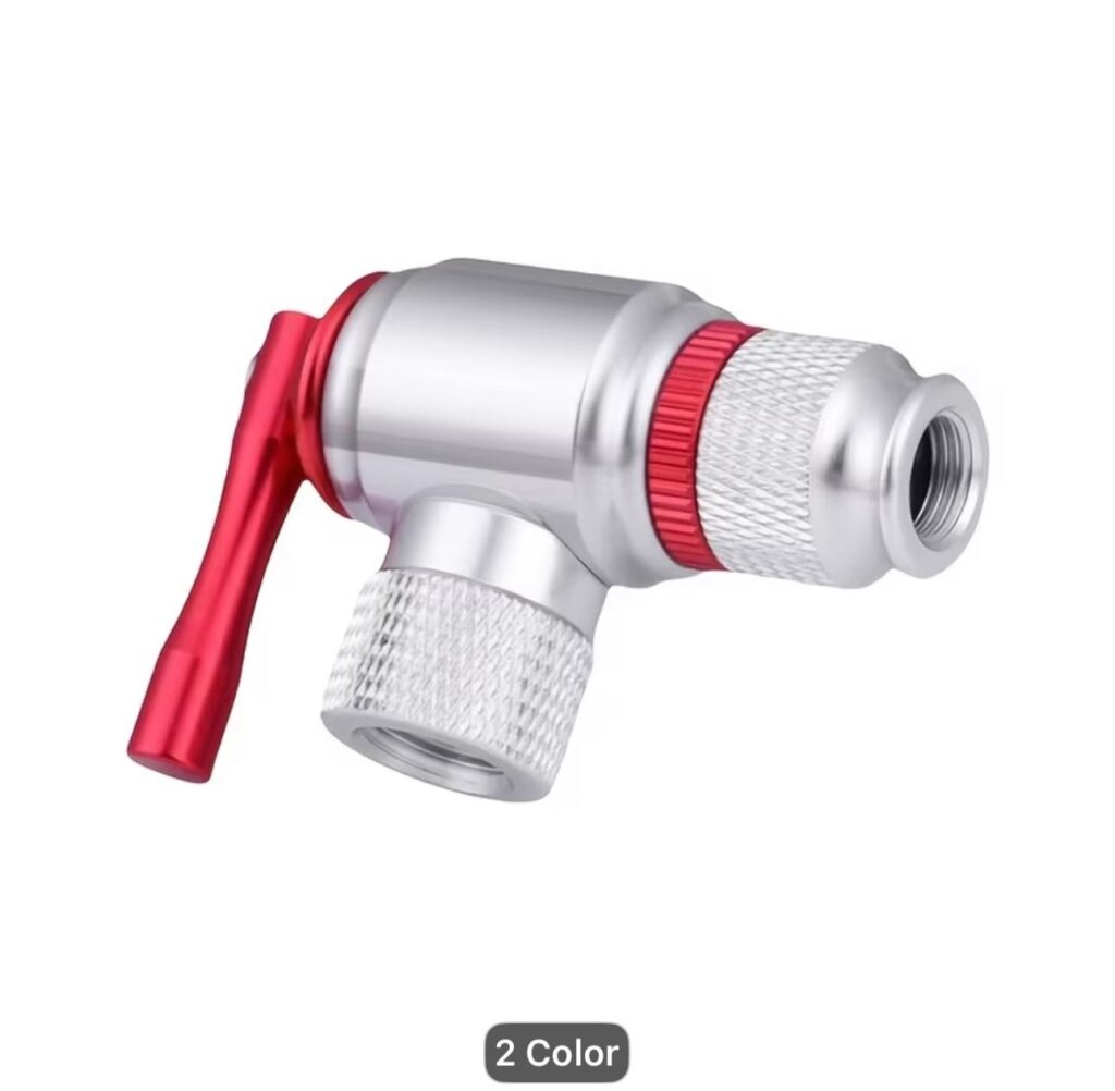 Manual CO2 Tire Inflator with Quick Presta & Schrader Valves