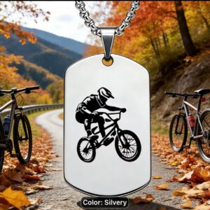 MTB dog tag necklace