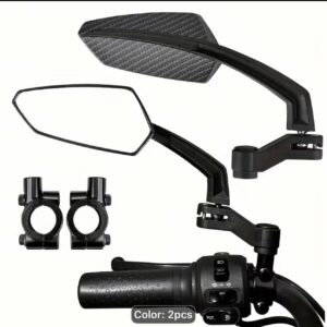 Carbon fiber pattern bike mirrors