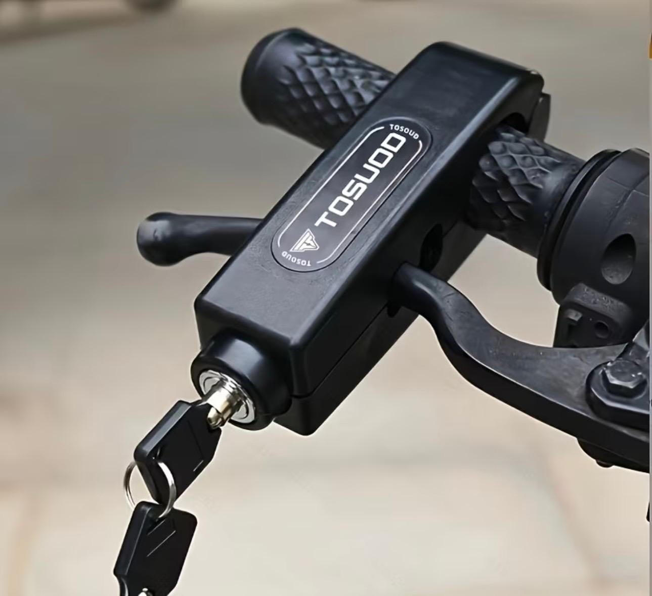 motorcycle handlebar grip lock