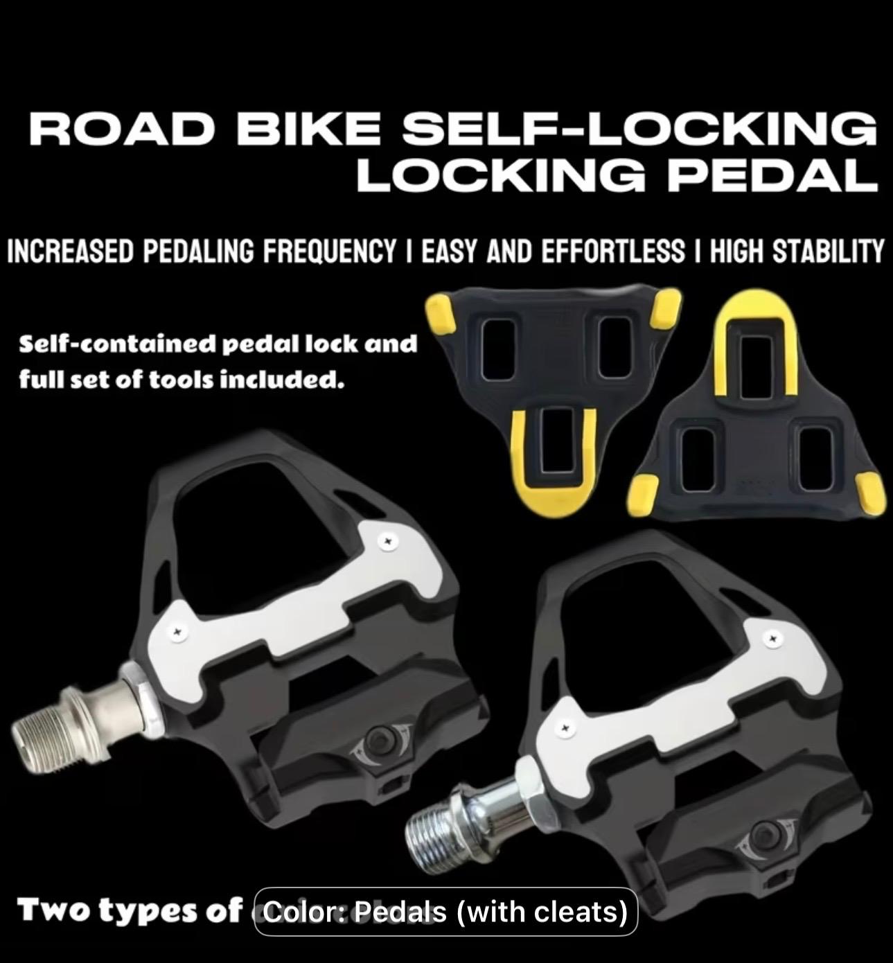 Road bike clipless pedals