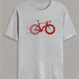 t-shirt  road bike graphic